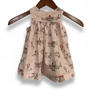 HP🎉 HTF Gymboree 2011 Petit Paris Corduroy Jumper Dress 6-12 Months EUC